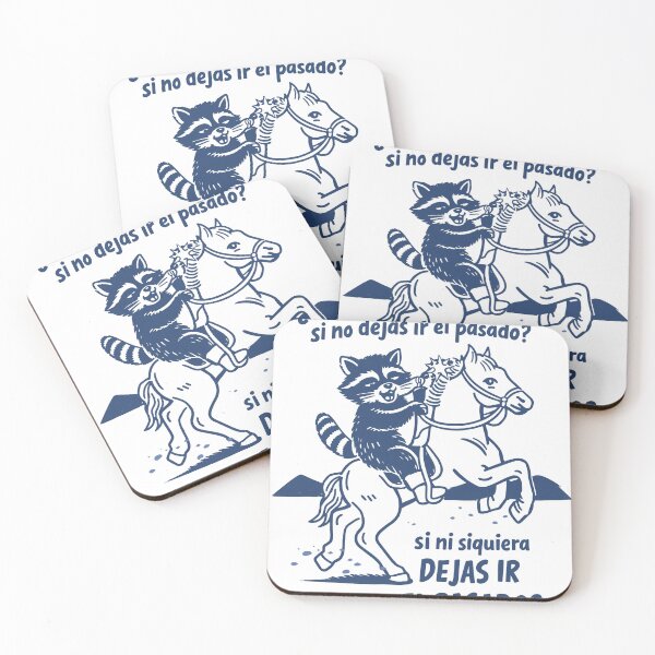 Item preview, Raccoon Riding Horse Spanish Quote Poster designed and sold by Matinez Pink.