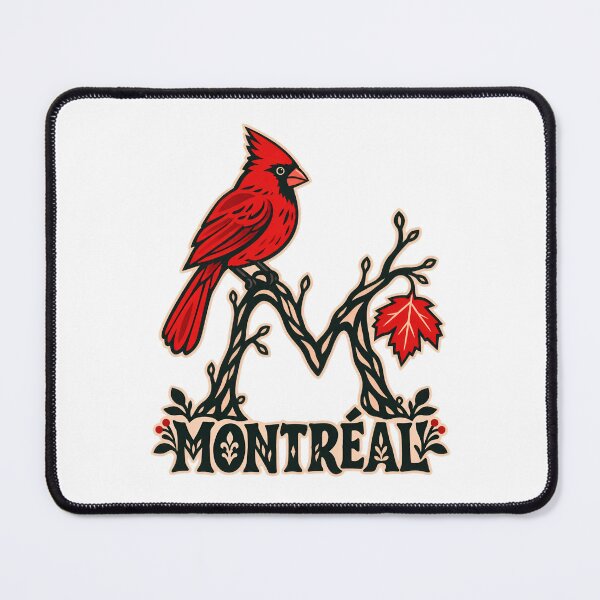 Item preview, Montreal Cardinal on Branchwork M designed and sold by Fenay Designs.