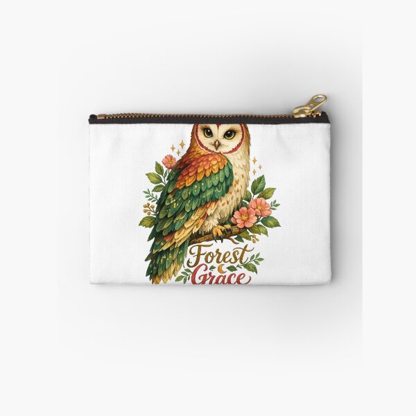 Item preview, Forest Grace Owl Floral Woodland Cottagecore Nature Design designed and sold by inkoutninja.