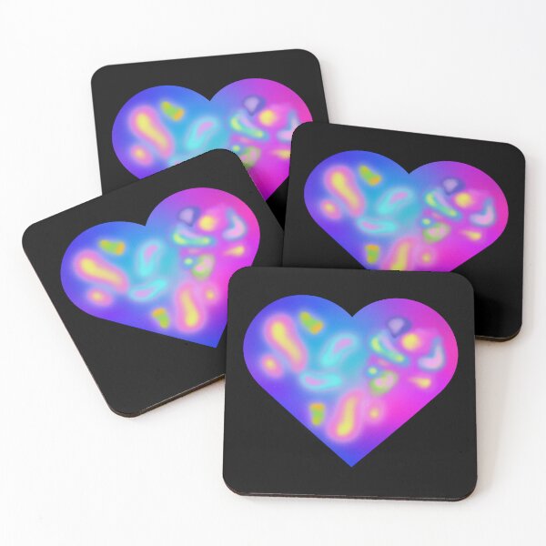 Item preview, Pink and Blue Aesthetic Colorful Heart designed and sold by TinyToadletDesign.