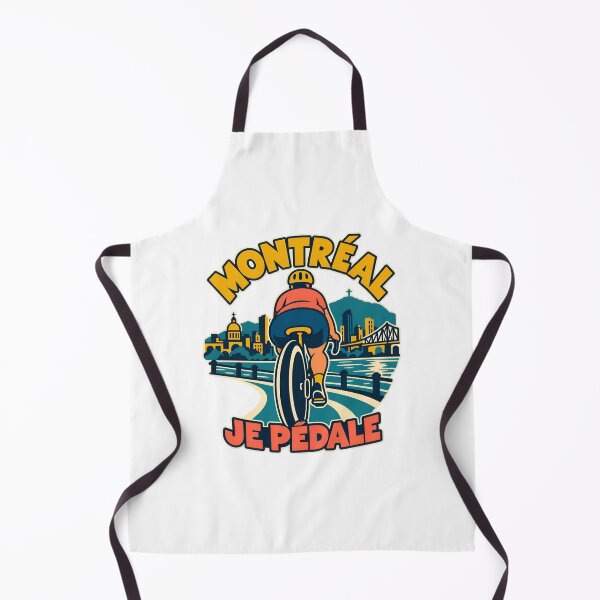 Item preview, Montreal Je Pedale Riverside Cyclist designed and sold by Fenay Designs.