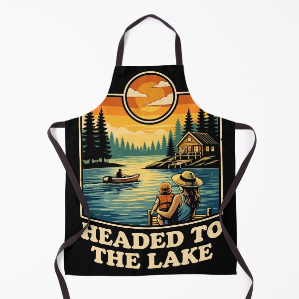 Item preview, Headed To The Lake Cabin Sunset Poster designed and sold by Matinez Pink.