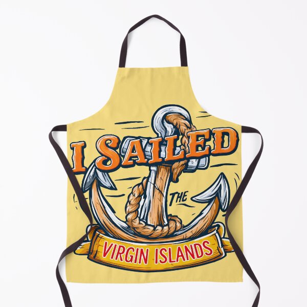 Item preview, I Sailed The Virgin Islands Wood Anchor Orange Text designed and sold by RichardRags.