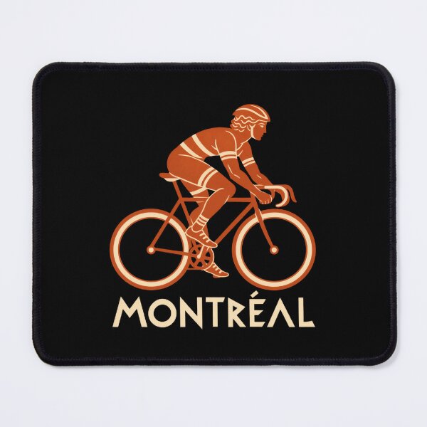 Item preview, Montreal Retro Orange Road Cyclist designed and sold by Fenay Designs.