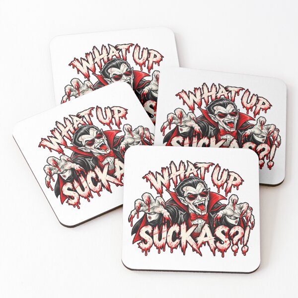 Item preview, What Up Suckas?! | Retro Vampire Halloween Horror designed and sold by gahteeriffico.