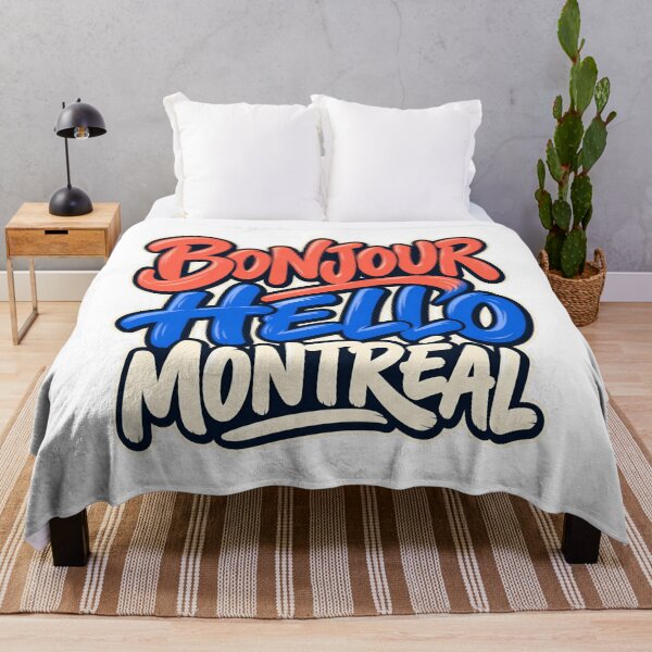 Item preview, Montreal Bonjour Hello Bilingual Brush Lettering designed and sold by Fenay Designs.