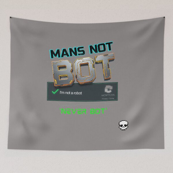 Item preview, Mans Not Bot CAPTCHA Checkbox T-Shirt-44 designed and sold by BenjaminKluba.