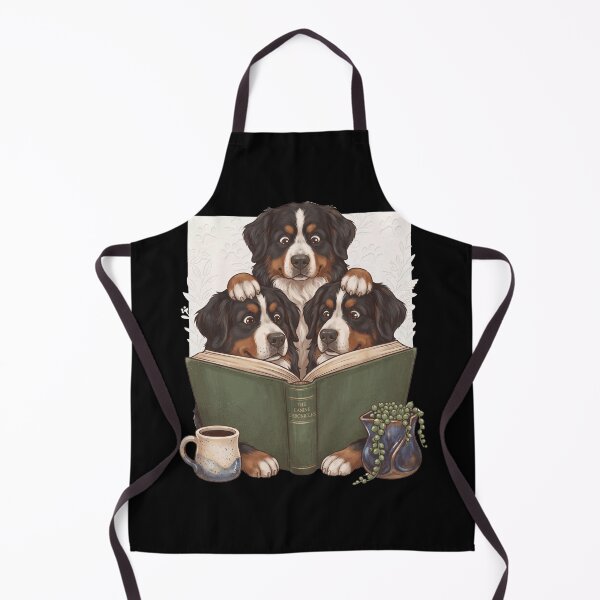 Item preview, Vintage Bernese Mountain Dog Reading Book Funny Dog Lover designed and sold by dian-rody-crest.