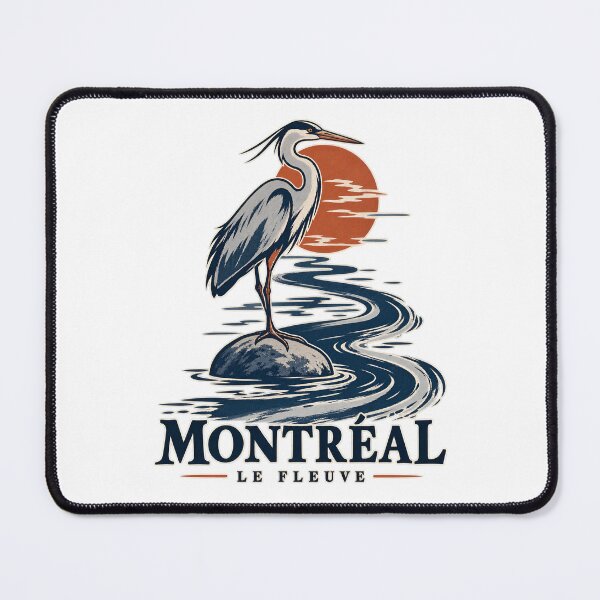 Item preview, Montreal Le Fleuve Heron at Sunset designed and sold by Fenay Designs.