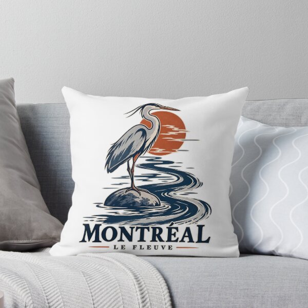 Item preview, Montreal Le Fleuve Heron at Sunset designed and sold by Fenay Designs.