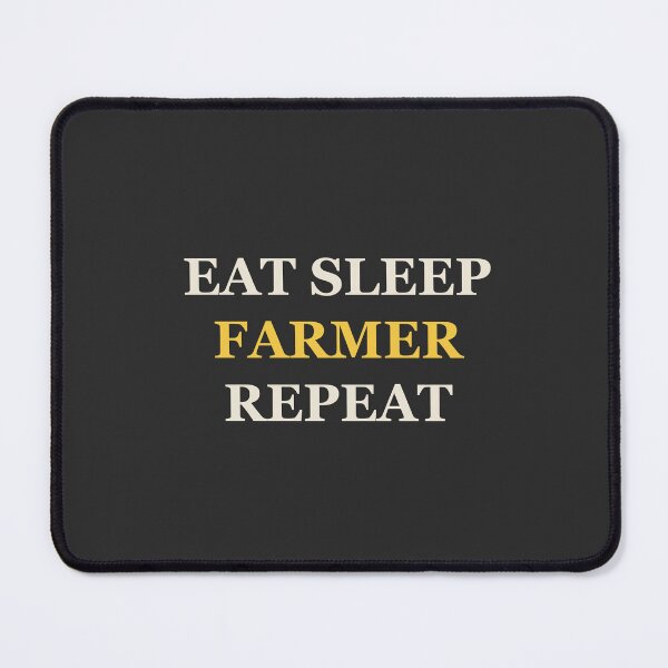 Item preview, Eat Sleep Farmer Repeat - Farmer designed and sold by RetroThreadWorks.
