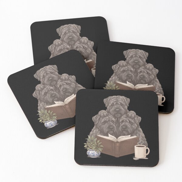 Item preview, Vintage Bouvier des Flandres Reading Book Funny Dog Lover designed and sold by dian-rody-crest.