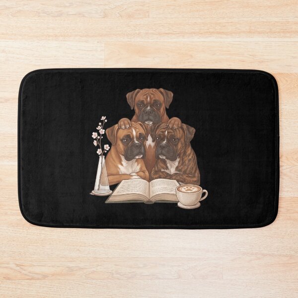 Item preview, Vintage Boxer Dog Reading Book Funny Dog Lover designed and sold by dian-rody-crest.
