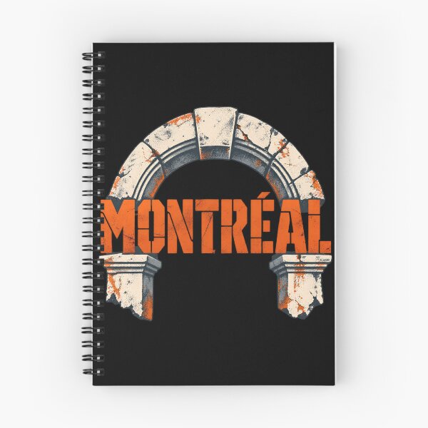 Item preview, Montreal Weathered Stone Arch Orange Letters designed and sold by Fenay Designs.