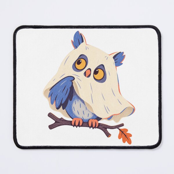 Item preview, Funny Halloween Owl in Ghost Costume designed and sold by momololo.