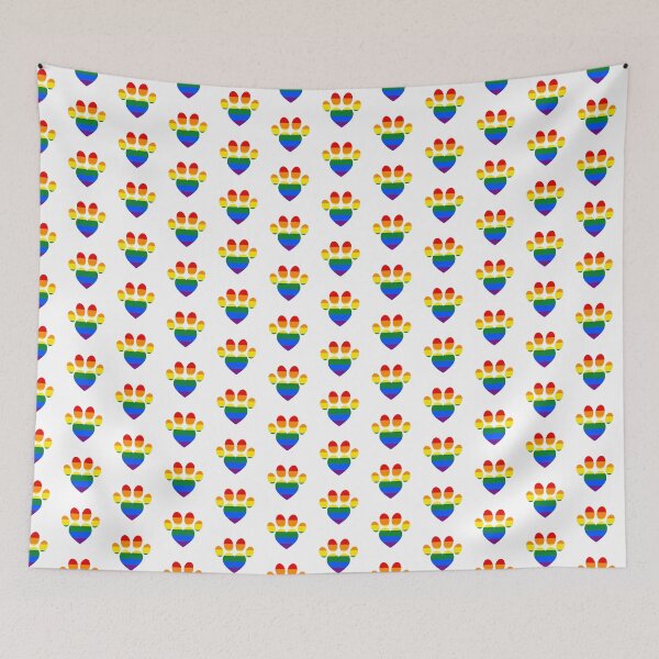Item preview, Rainbow Heart Paw Print Colorful Dog Lover Design  Copy Title designed and sold by PinkyDona.