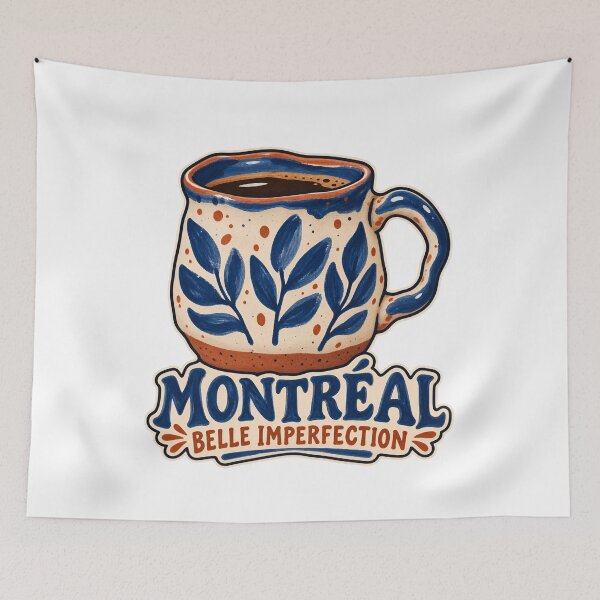 Item preview, Montreal Belle Imperfection Floral Coffee Cup designed and sold by Fenay Designs.