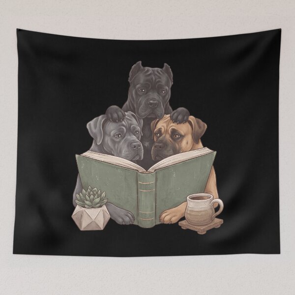 Item preview, Vintage Cane Corso Reading Book Funny Dog Lover designed and sold by dian-rody-crest.
