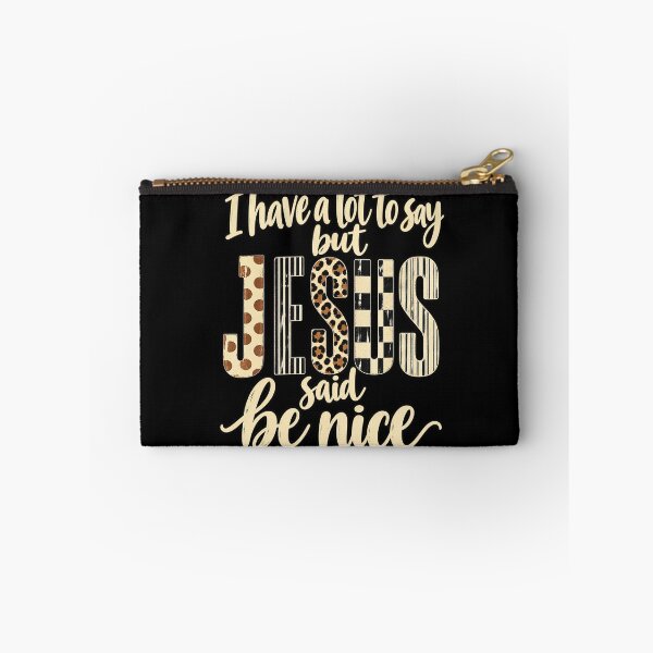 Item preview, Jesus Said Be Nice Patchwork Faith Quote designed and sold by haitrieuic96.