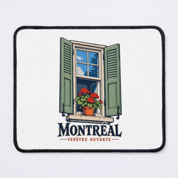 Item preview, Montreal Open Green Shutters and Red Blooms designed and sold by Fenay Designs.