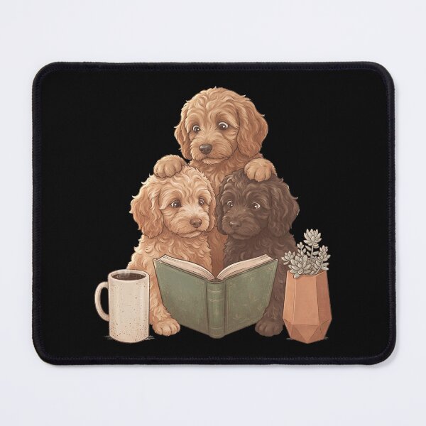 Item preview, Vintage Cockapoo Reading Book Funny Dog Lover designed and sold by dian-rody-crest.