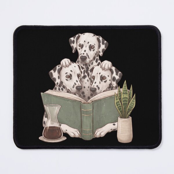 Item preview, Vintage Dalmatian Reading Book Funny Dog Lover designed and sold by dian-rody-crest.