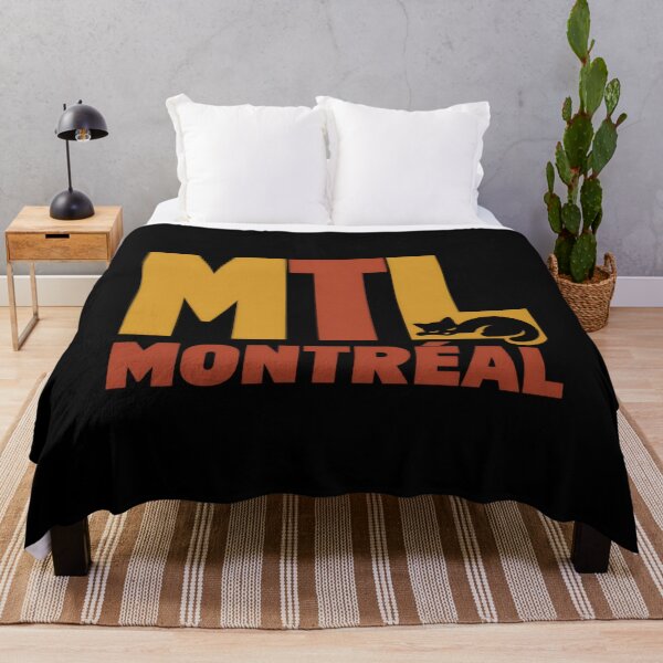 Item preview, Montreal MTL Sleepy Black Cat Lettering designed and sold by Fenay Designs.
