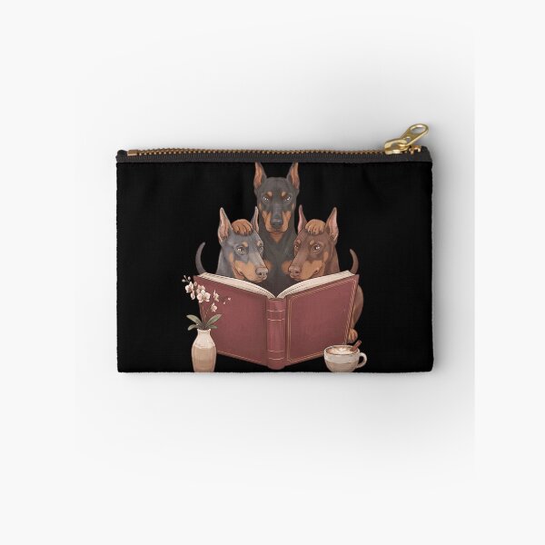 Item preview, Vintage Doberman Pinscher Reading Book Funny Dog Lover designed and sold by dian-rody-crest.