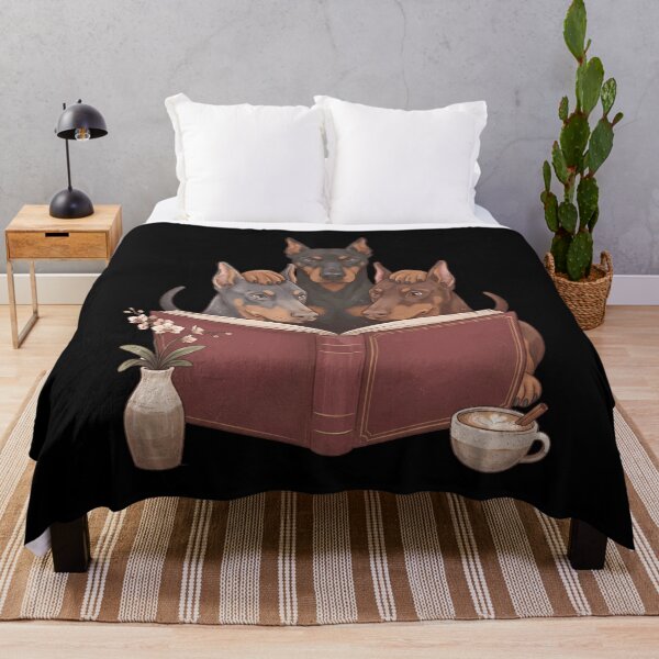 Item preview, Vintage Doberman Pinscher Reading Book Funny Dog Lover designed and sold by dian-rody-crest.