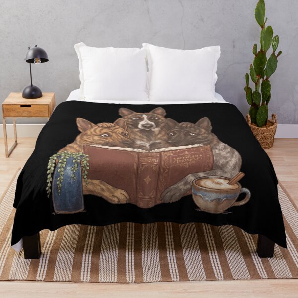 Item preview, Vintage Dutch Shepherd Reading Book Funny Dog Lover designed and sold by dian-rody-crest.