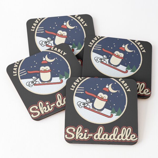 Item preview, Ski-daddle Funny Skiing Penguin designed and sold by somebasic.