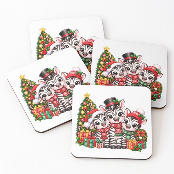 Item preview, Zebra Christmas Lights Funny Santa Hat Animal Lover Xmas designed and sold by QuiteOrbit.