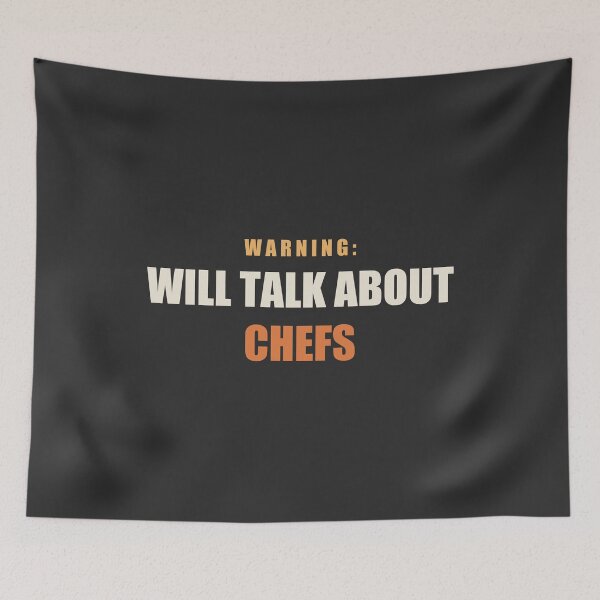 Item preview, Warning: Will Talk About Chefs - Chef designed and sold by RetroThreadWorks.