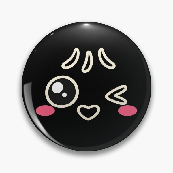 Item preview, Cute Winking Face with Pink Cheeks designed and sold by haitrieuic96.