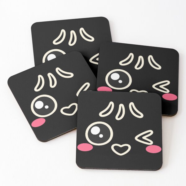 Item preview, Cute Winking Face with Pink Cheeks designed and sold by haitrieuic96.
