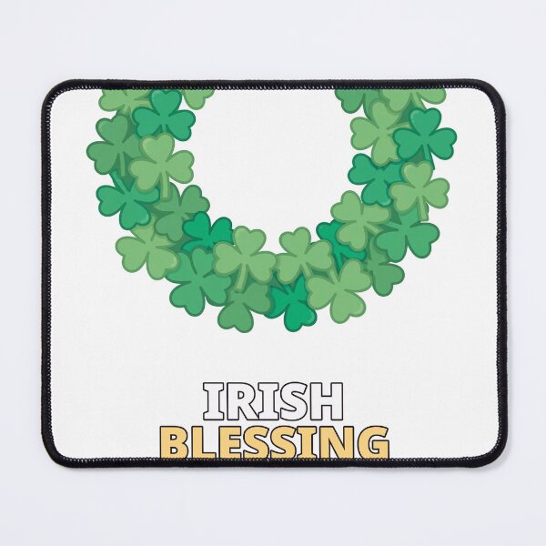Item preview, Irish Blessing Shamrock Wreath designed and sold by ThreeFlyingAces.