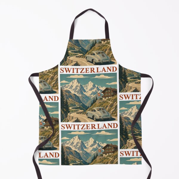Item preview, Switzerland Vintage Travel Poster designed and sold by Automotive Art by Greg.