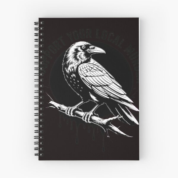 Item preview, Support Your Local Murder Raven Dark Art designed and sold by Millle-Feuye.