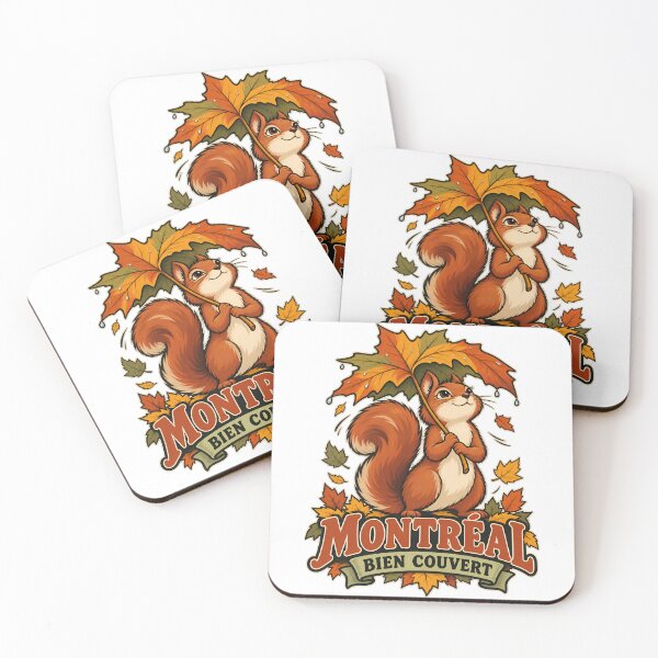 Item preview, Montreal Bien Couvert Squirrel Leaf Umbrella designed and sold by Fenay Designs.