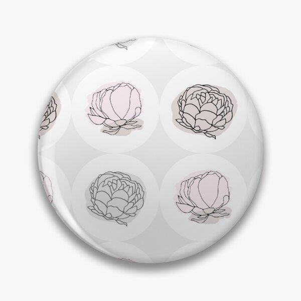 Item preview, Peonie Celebration geometric pattern in soft pink and neutrals designed and sold by Quiet Waters Design.