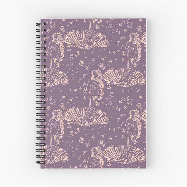 Artikelvorschau, Geburt der Venus Muschel-Toile in Blush auf Pflaume entworfen und verkauft von MotifMeadow.