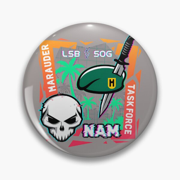 Item preview, Marauder Task Force Skull Knife Military Patch-43 designed and sold by KriszGomb.