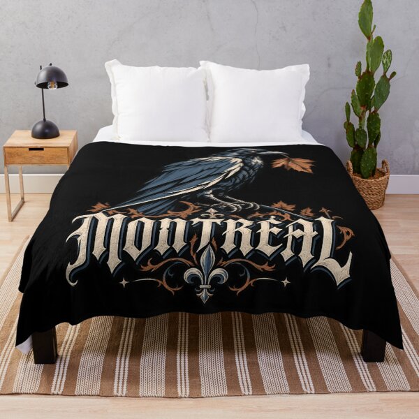 Item preview, Montreal Gothic Raven and Autumn Leaf designed and sold by Fenay Designs.