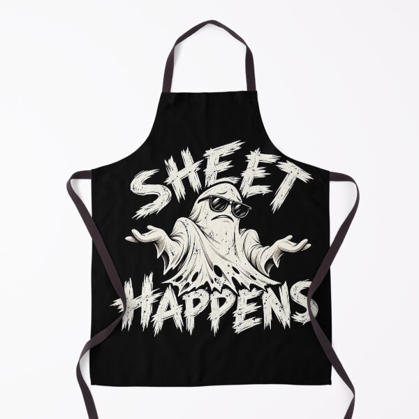 Item preview, Sheet Happens | Sarcastic Ghost with Zero Effs to Give designed and sold by gahteeriffico.