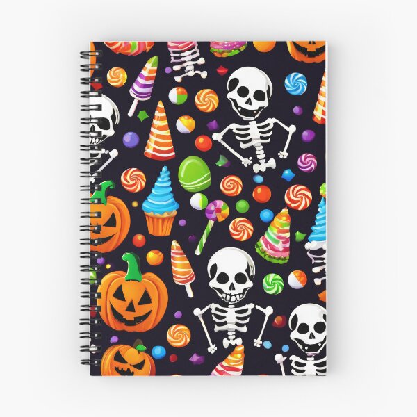Item preview, Halloween Jack-O-Lanterns, Skeletons, Candy, And Cupcakes Pattern designed and sold by DEC02.