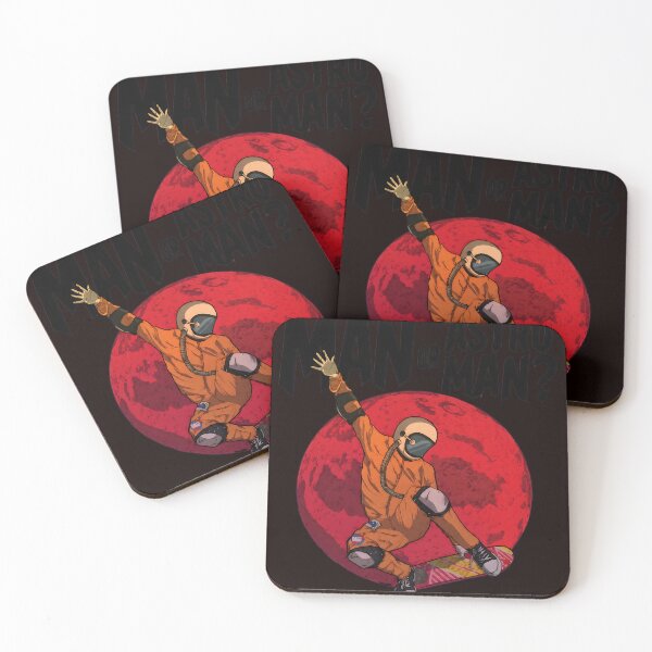 Item preview, Man Or Astro Man Retro Skateboard Astronaut Red Planet designed and sold by Artful-Blooms.