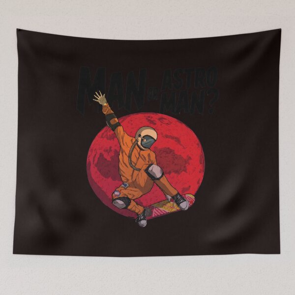 Item preview, Man Or Astro Man Retro Skateboard Astronaut Red Planet designed and sold by Artful-Blooms.
