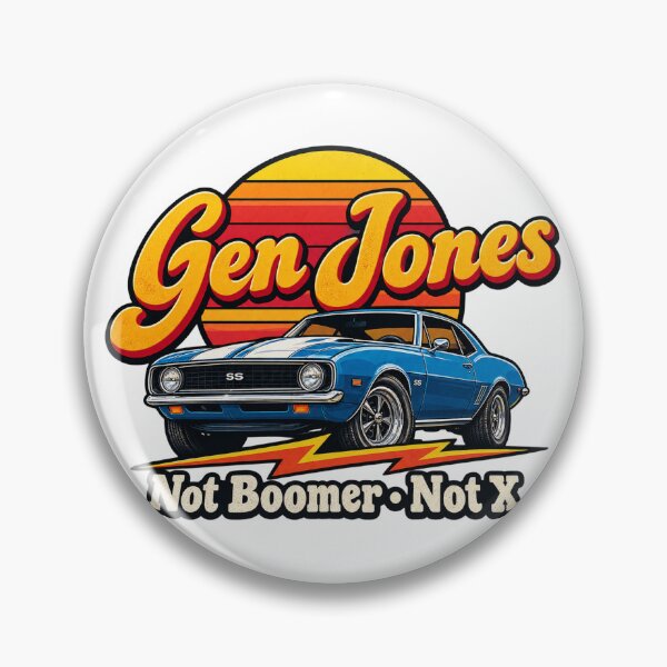 Item preview, Generation Jones Retro Vintage Style Design for Nostalgic 1950s and 1960s Born ⭐⭐⭐⭐⭐ designed and sold by Torixo36.