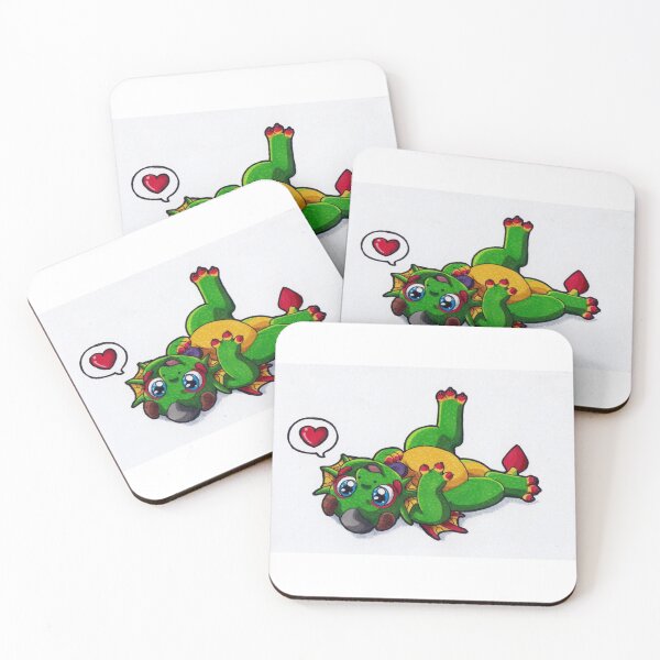 Item preview, Cute Green Creature With Red Wings designed and sold by xrpmartin7818.