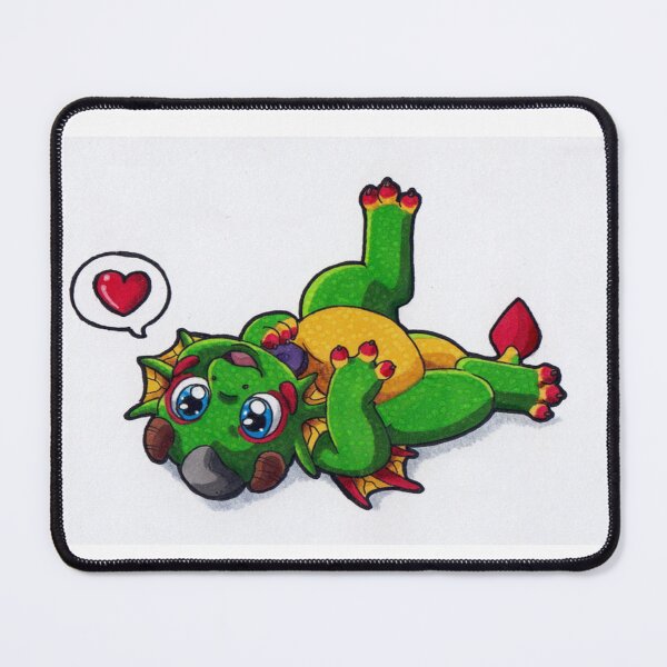 Item preview, Cute Green Creature With Red Wings designed and sold by xrpmartin7818.